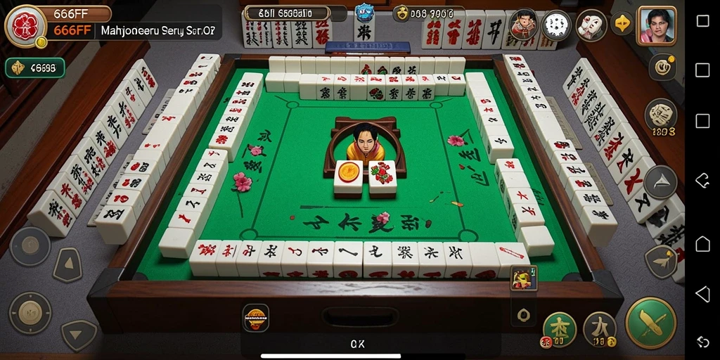 Tampilan gameplay 666FF yang menampilkan papan Mahjong yang menarik.