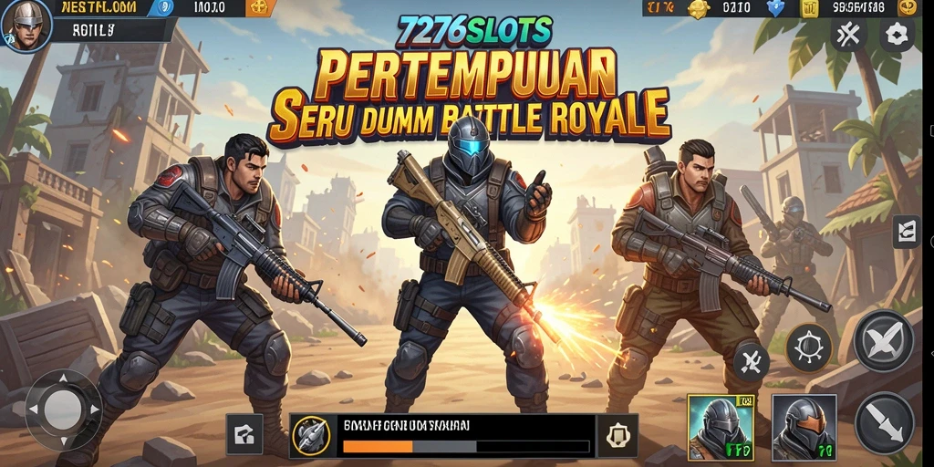 Tampilan gameplay seru dalam 7276SLOTS dengan aksi pertempuran yang intens.