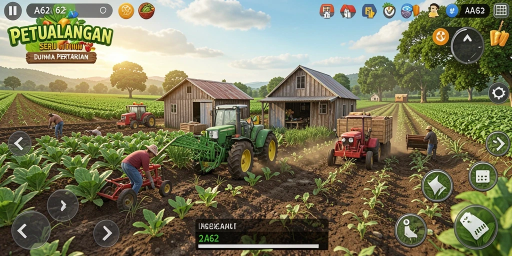 Gameplay seru dan interaktif di dunia pertanian AA62.