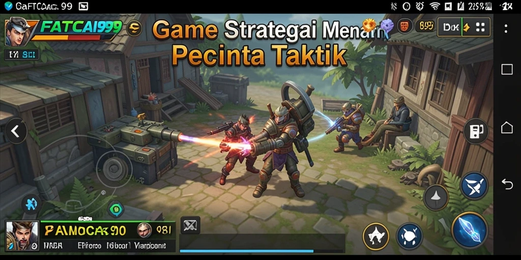 Tampilan gameplay strategis dalam FATCAI99 yang menantang.