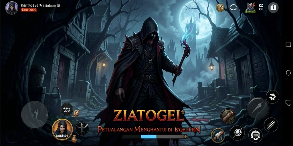 Tangkapan layar ZIATOGEL yang menampilkan suasana mencekam dan gameplay yang menegangkan.